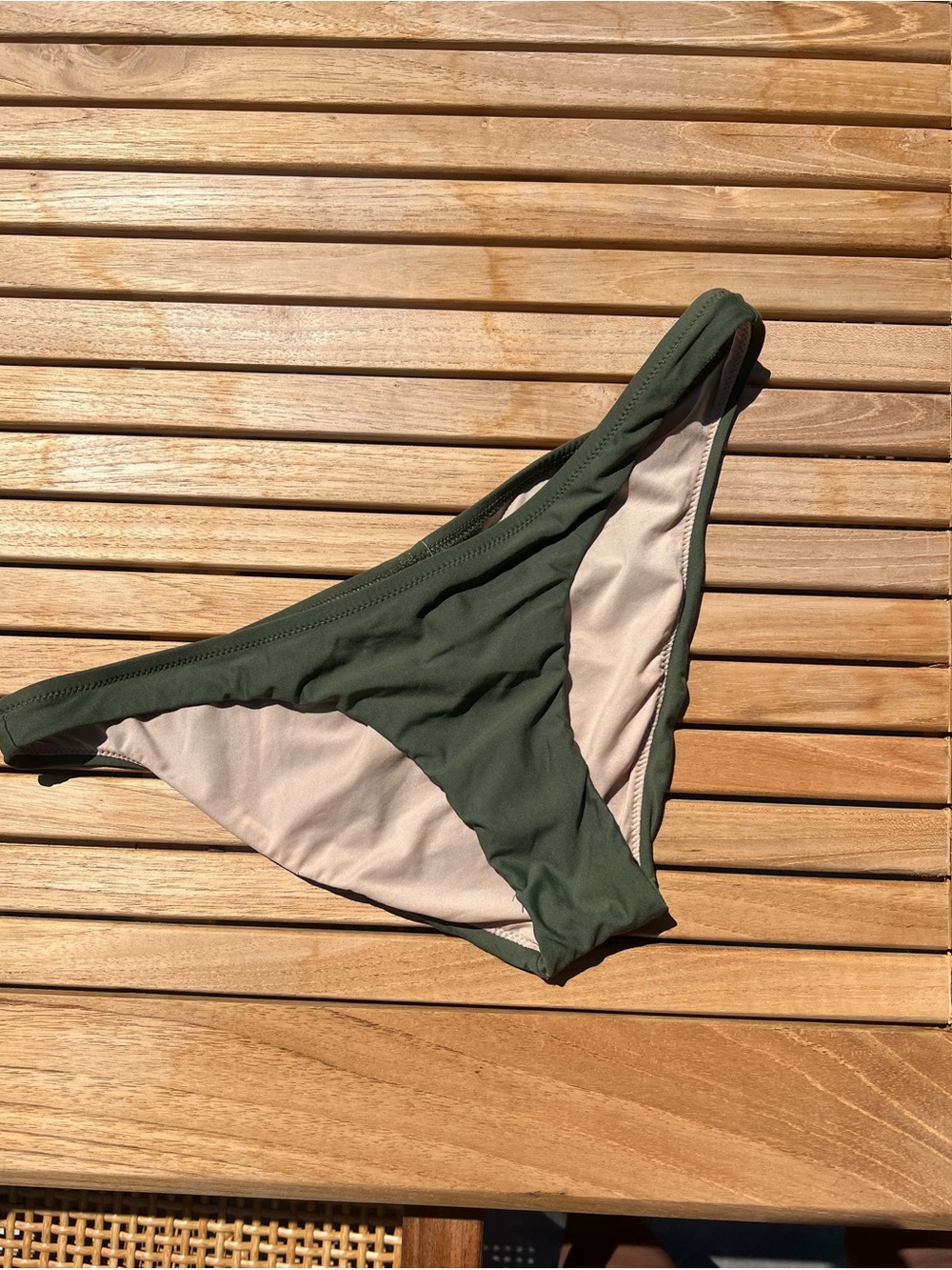J Crew Women’s Olive Green Bikini Bottom Hip Hugger